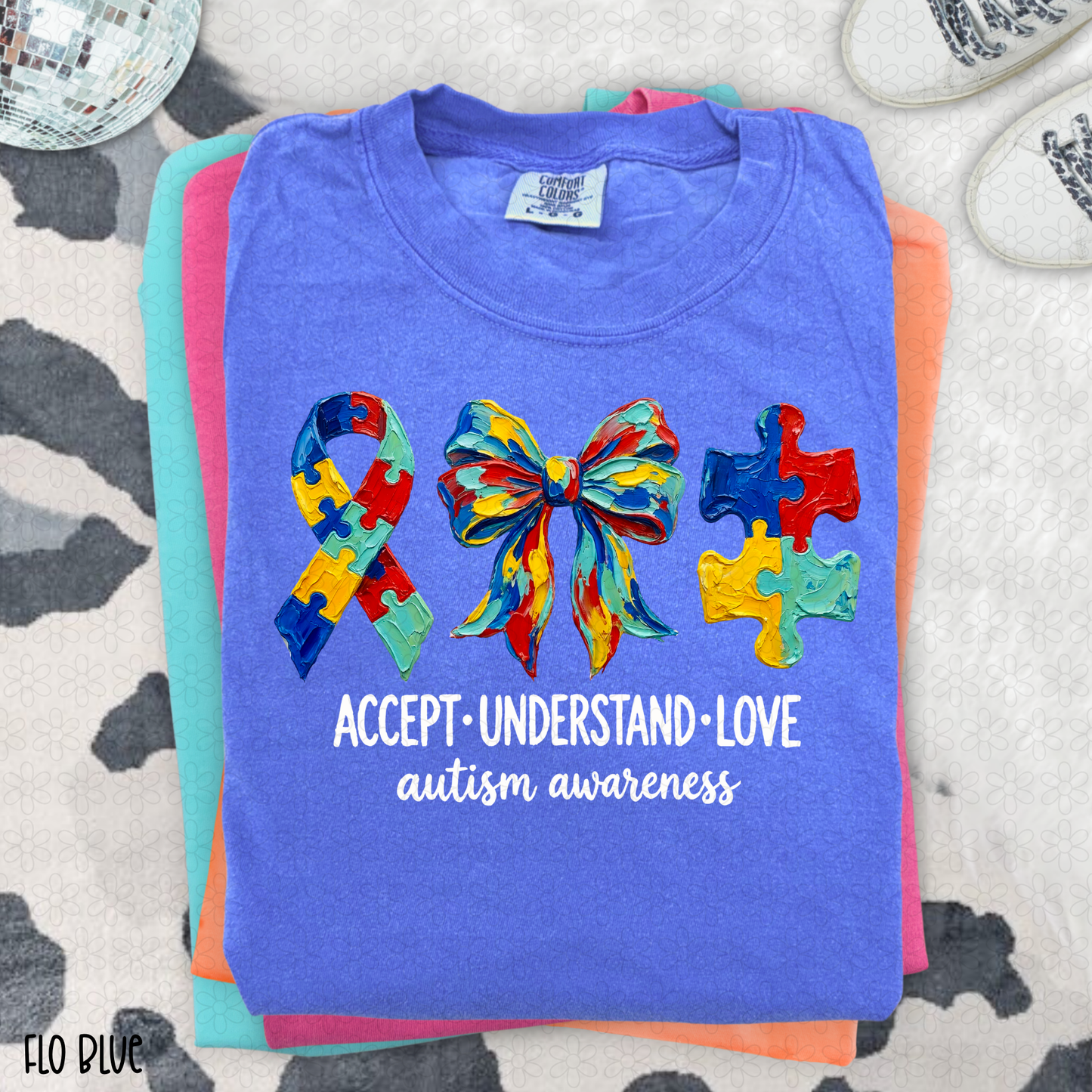 Accept Understand Love White Completed Tee
