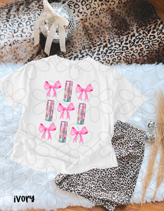 Alani Pink Bows Coquette Completed Tee
