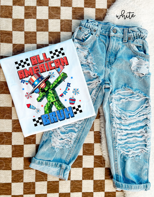 All American Bruh Kids Completed Tee