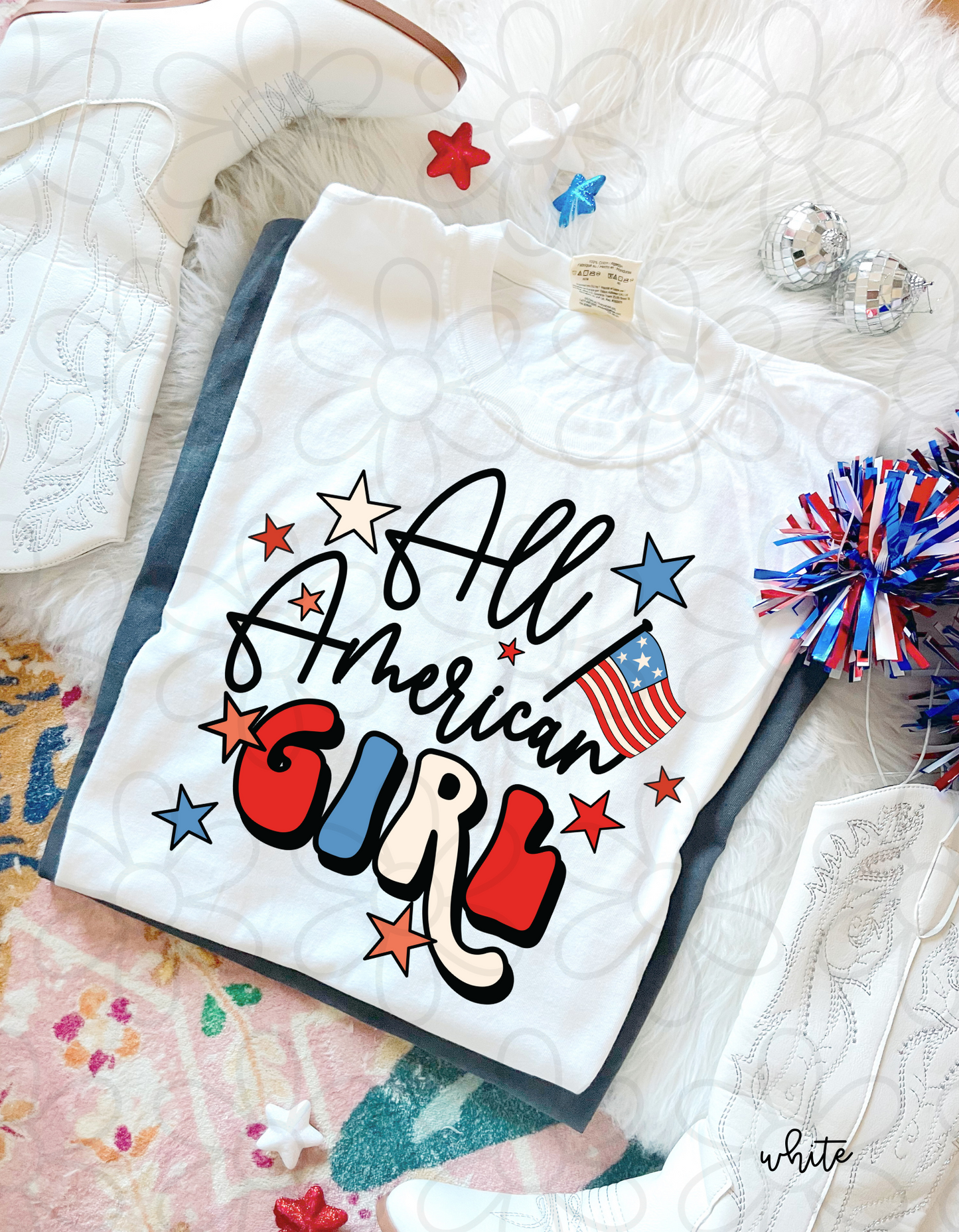 All American Girl Completed Tee