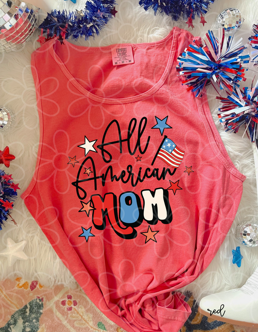 All American Mom Completed Tee
