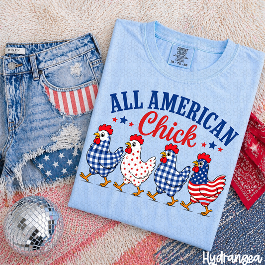 All American Chick Completed Tee