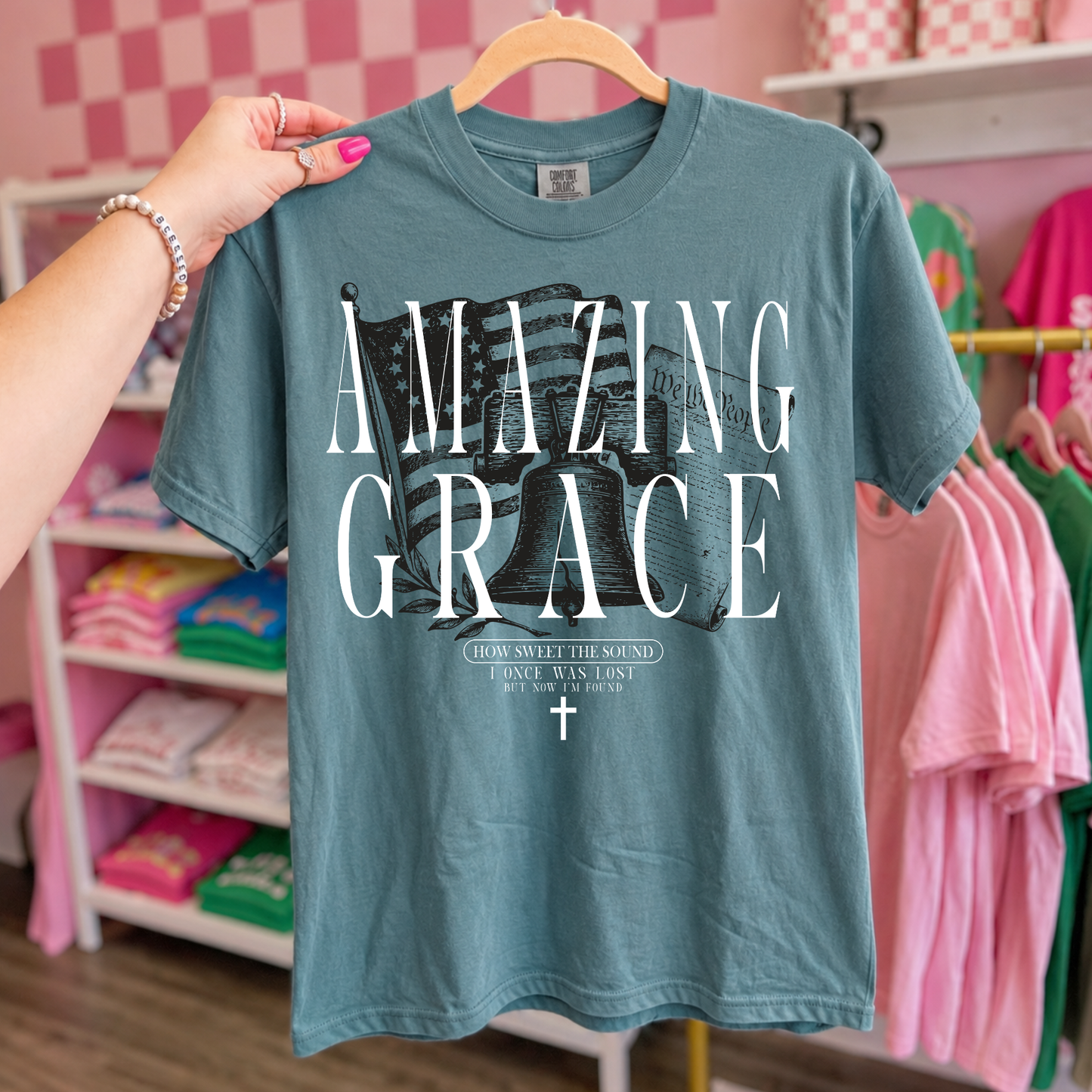 Amazing Grace (Multiple Color Options) Completed Tee