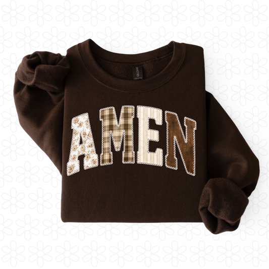 Amen Floral Completed Tee