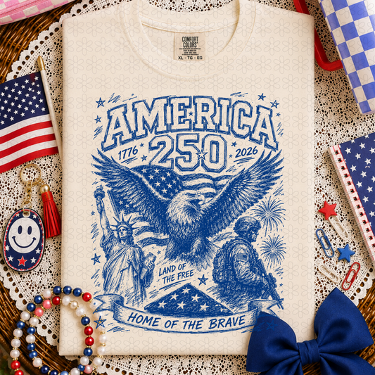 America 250 Collage Completed Tee