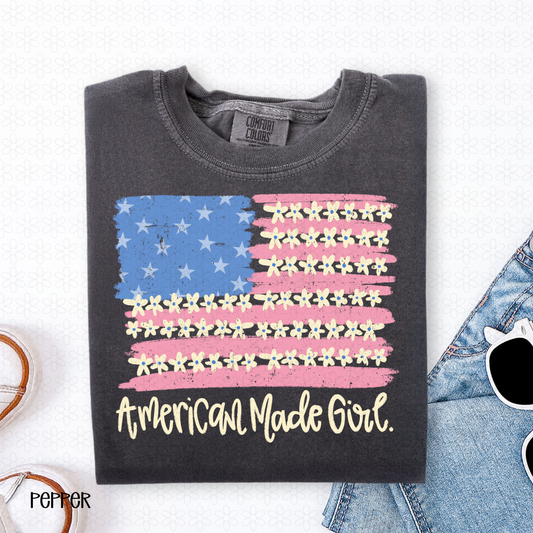 American Made Girl DTF Transfer