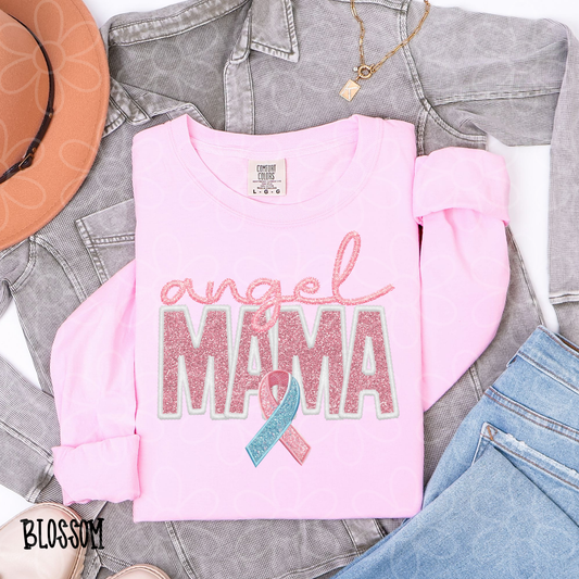 Angel Mama Pink Completed Tee