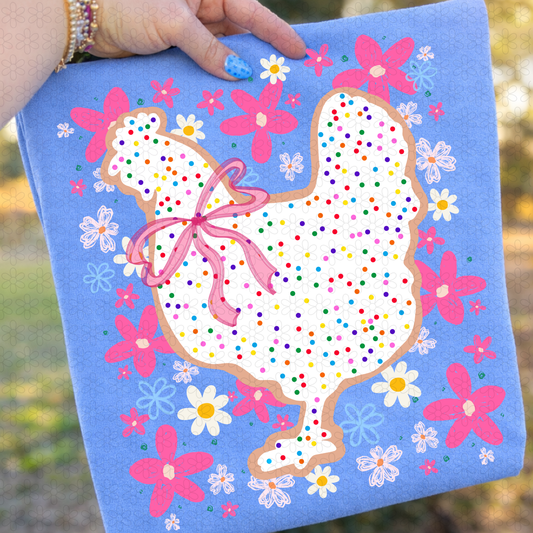 Animal Cracker Checken Floral Completed Tee
