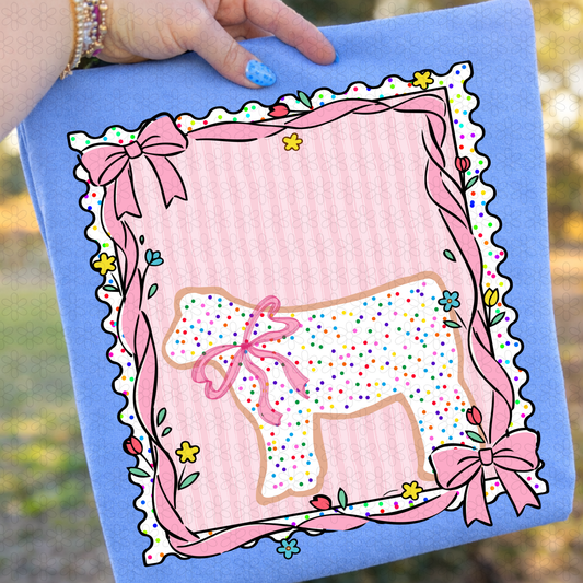 Animal Cracker Cow Completed Tee