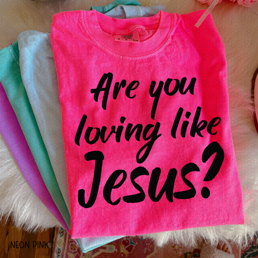 Are you Loving Like Jesus Completed Tee