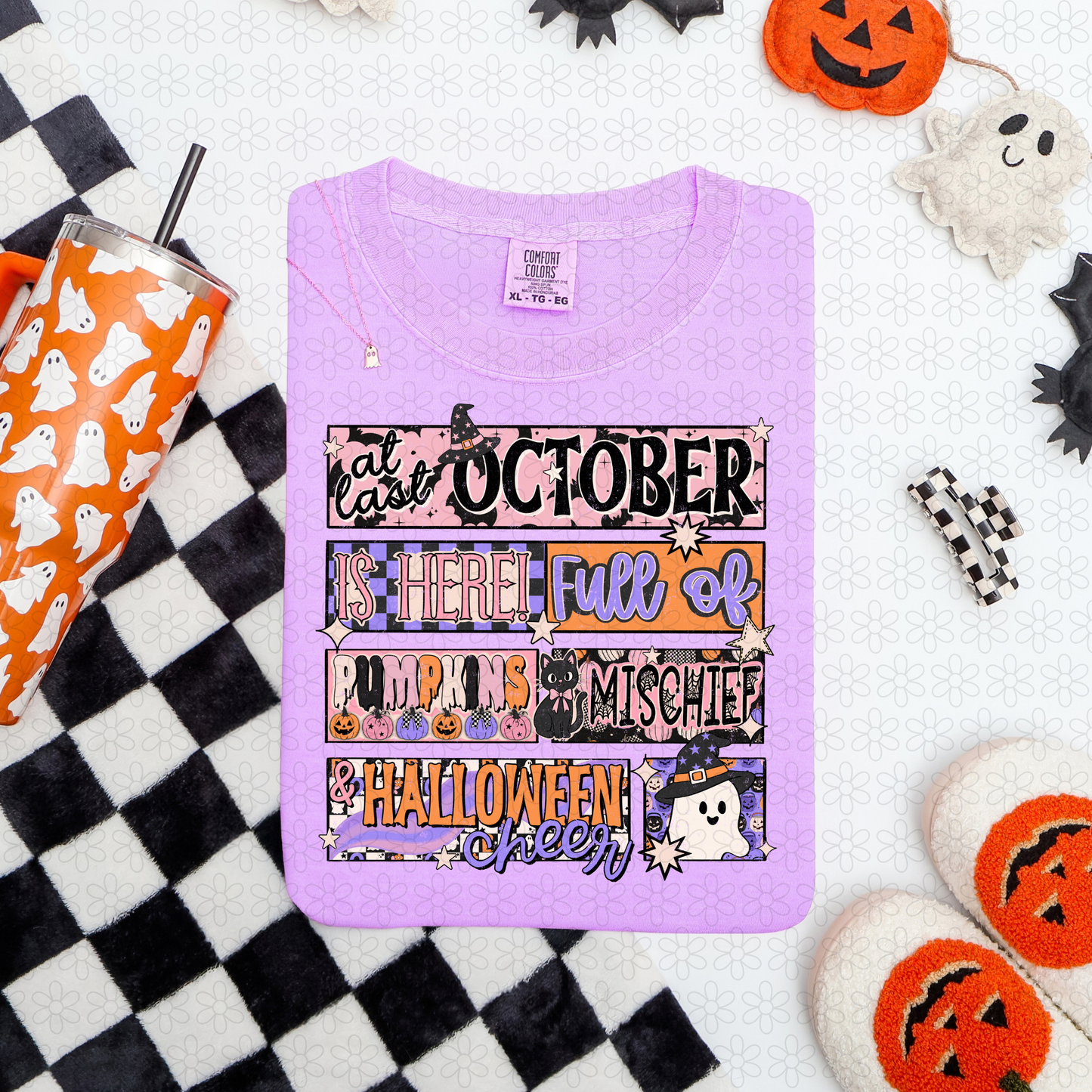 At Last October Is Here Full Of Pumpkins DTF Transfer
