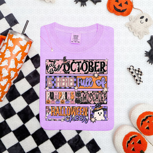 At Last October Is Here Full Of Pumpkins Completed Tee