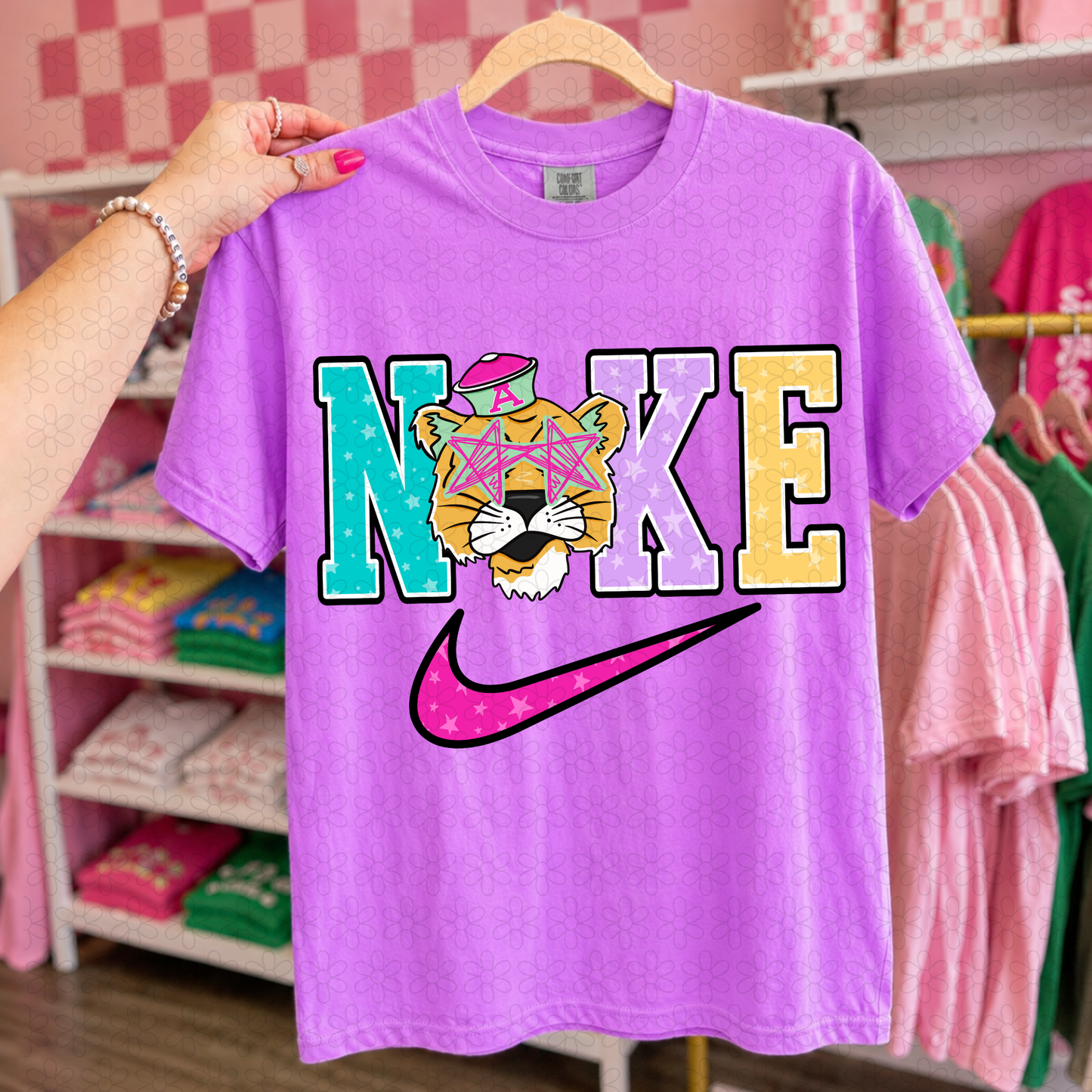 Swoosh Preppy Teams DTF Transfer