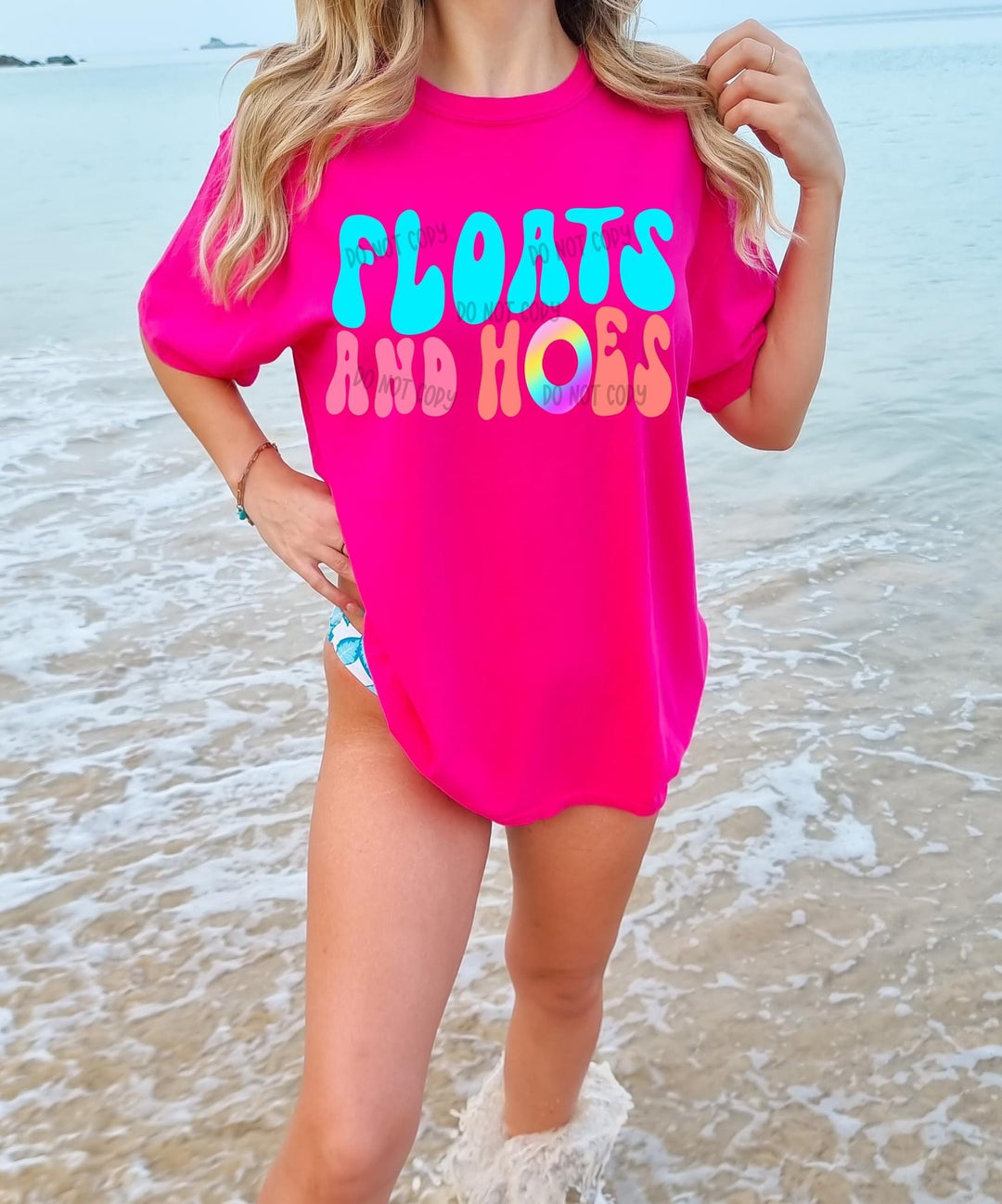 ‘Floats And Hoes’ 😎 Completed Tee