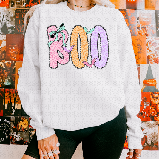 BOO Coquette Completed Tee