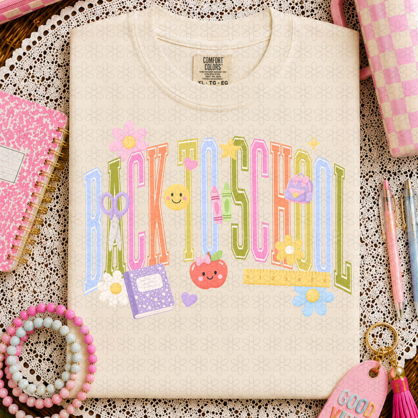 Back To School Flowers Complete Tee