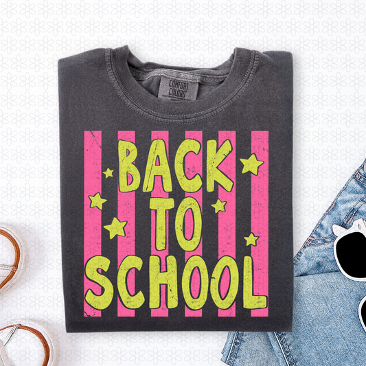 Back To School Stripes (Multiple Colors) Completed Tee