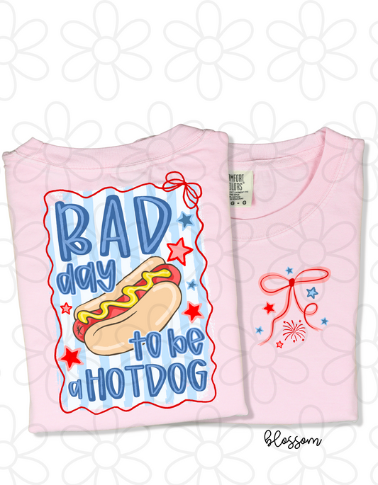 Bad Day To Be A Hot Dog Completed Tee