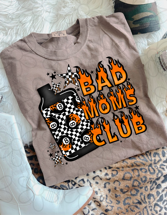 Bad Moms Club Checkered Vape Completed Tee