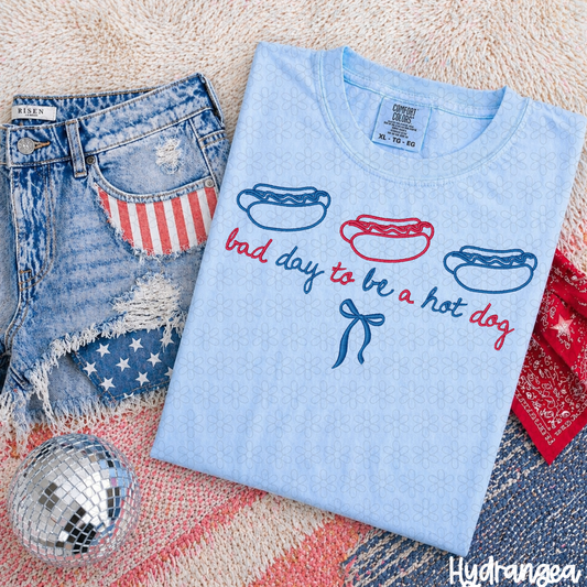Bad day to be a hot dog Embroidery