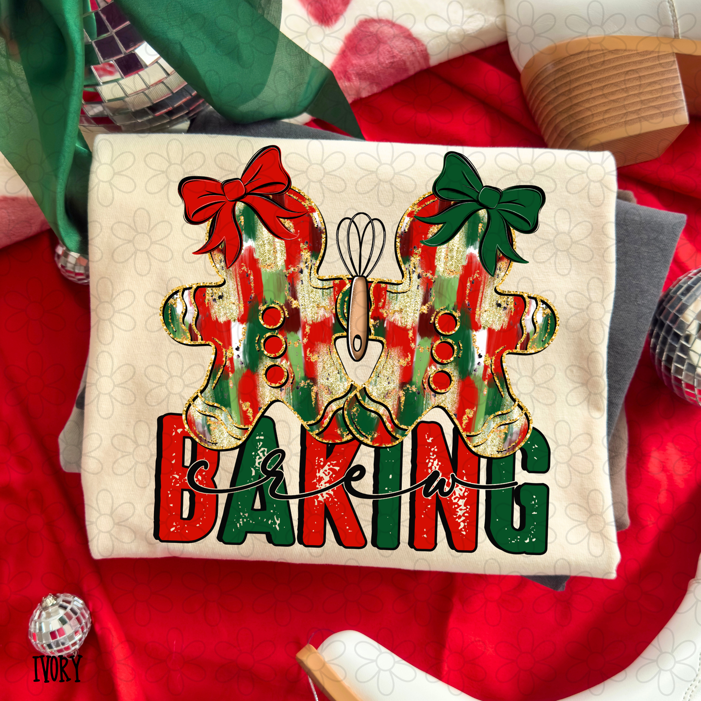 Baking Crew Christmas Gingerbread Completed Tee