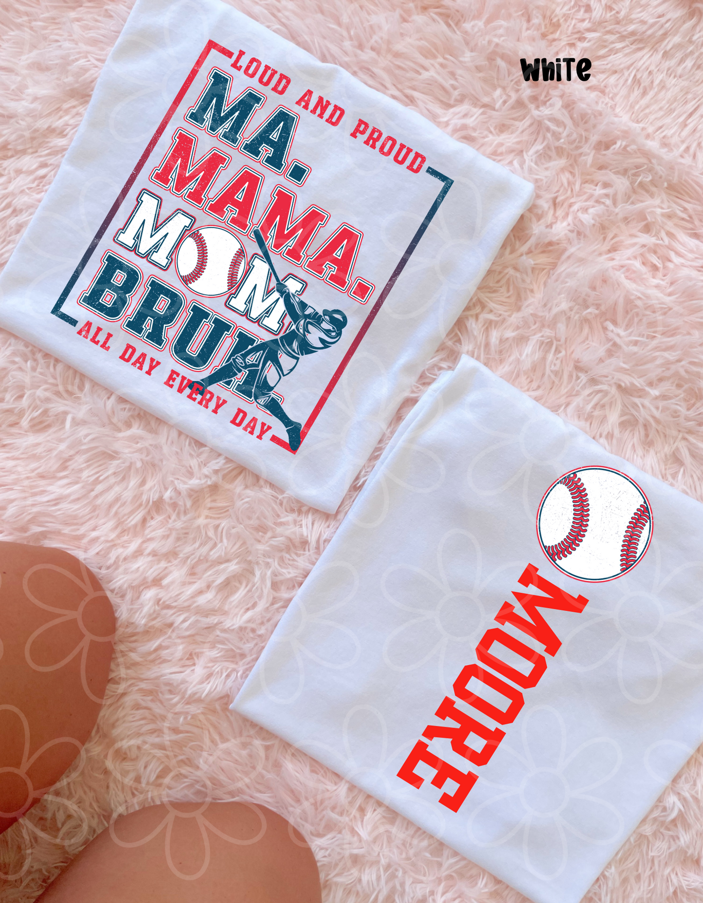Baseball Loud And Proud Custom Name Completed Tee