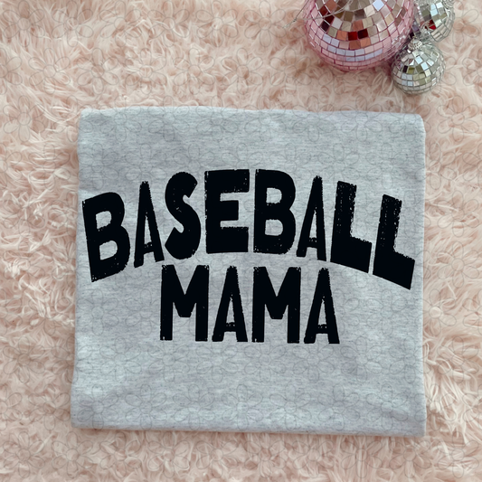 Baseball Mama Black DTF Transfer
