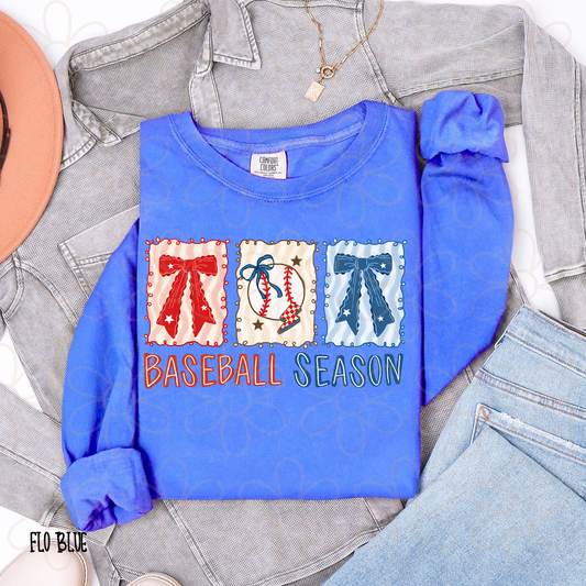 Baseball Season Trio Completed Tee
