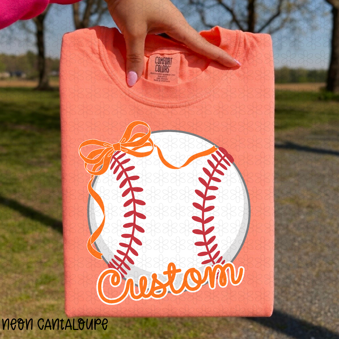 Baseball Custom Team Coquette Completed Tee