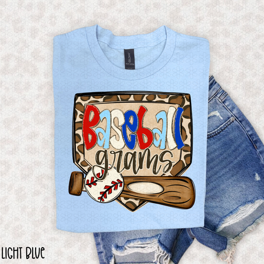 Leopard Plate Baseball Titles (Multiple Options NO Customs) Completed Tee