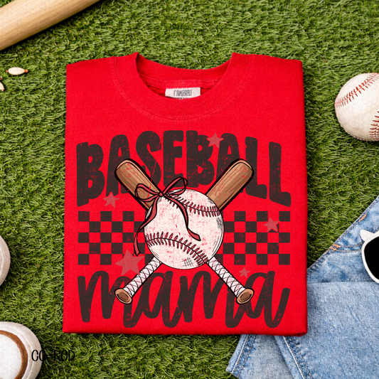 Baseball Mama- Black DTF Transfer