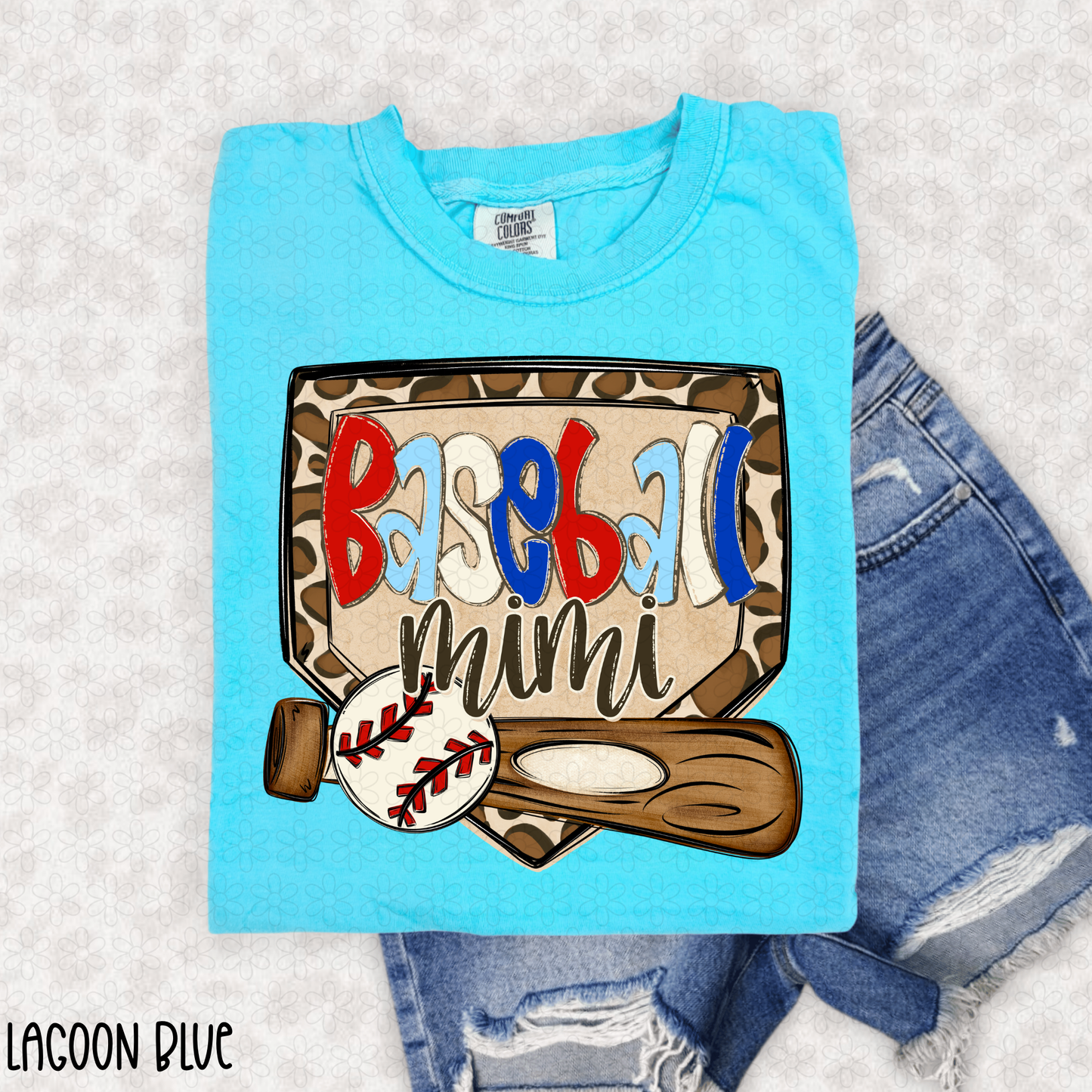 Leopard Plate Baseball Titles (Multiple Options NO Customs)  DTF Transfer