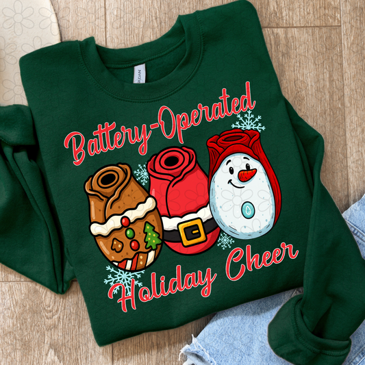 Battery-Operated Holiday Cheer Completed Tee