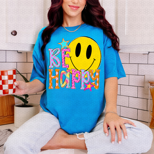 Be Happy Completed Tee