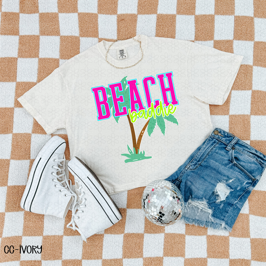 Beach Baddie Completed Tee