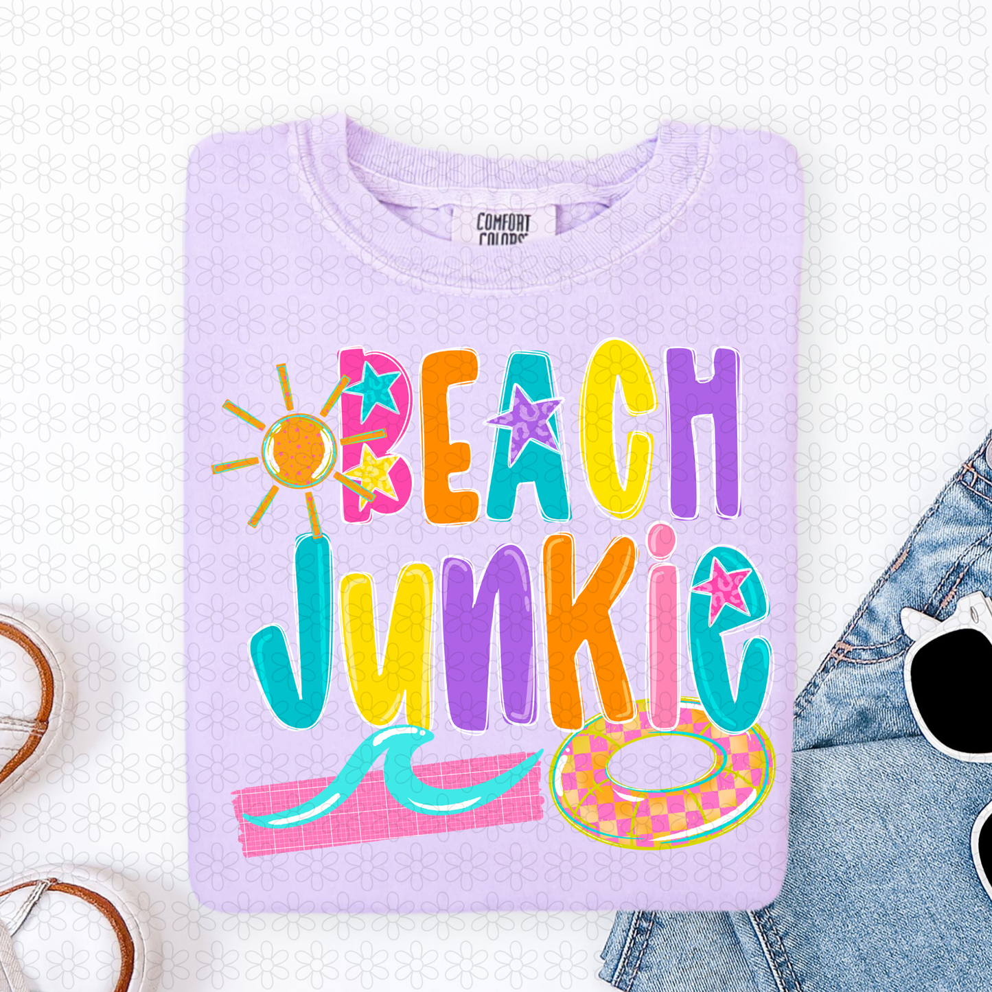 Beach Junkie DTF Transfer