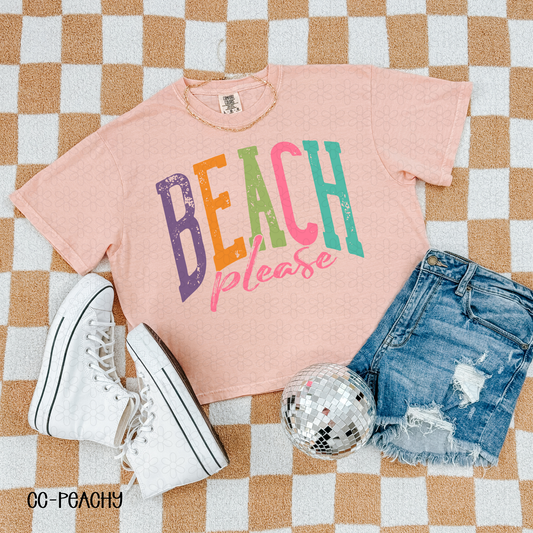 Beach Please Completed Tee