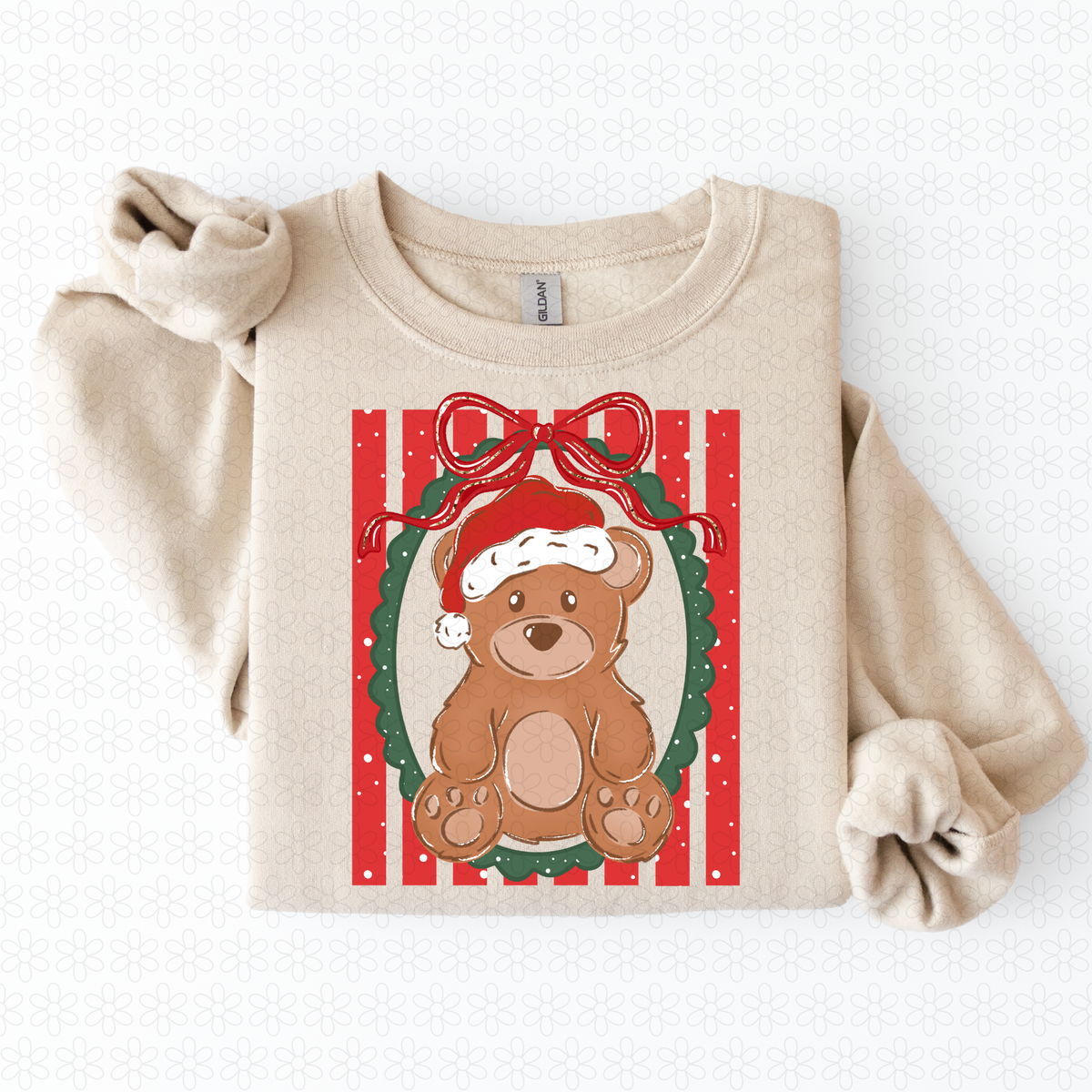 Bear frame red dot stripes Completed Tee
