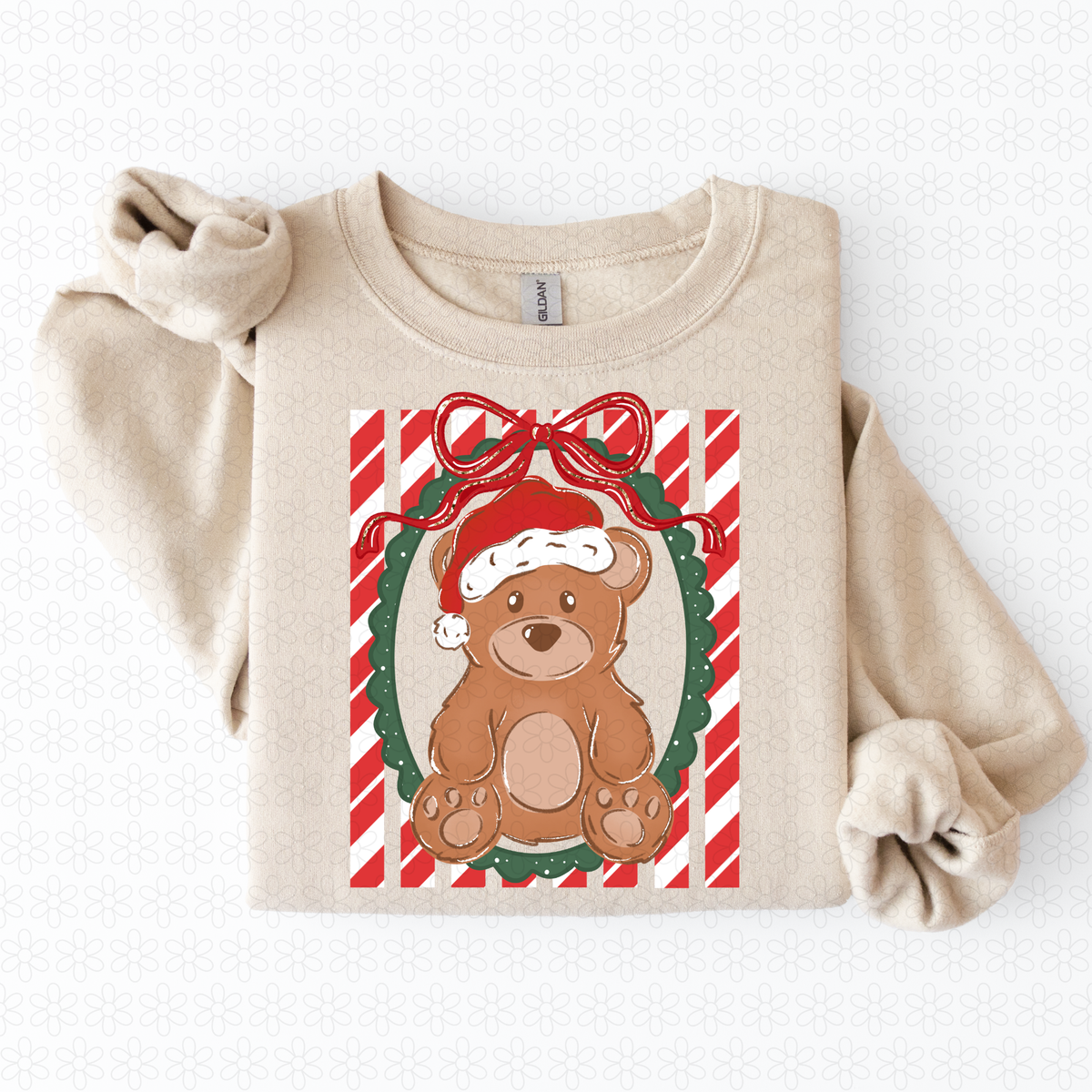 Bear frame red stripes Completed Tee