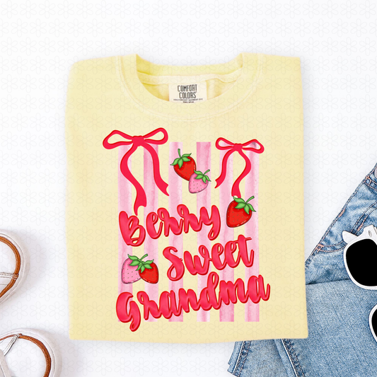Berry Sweet Grandma Completed Tee