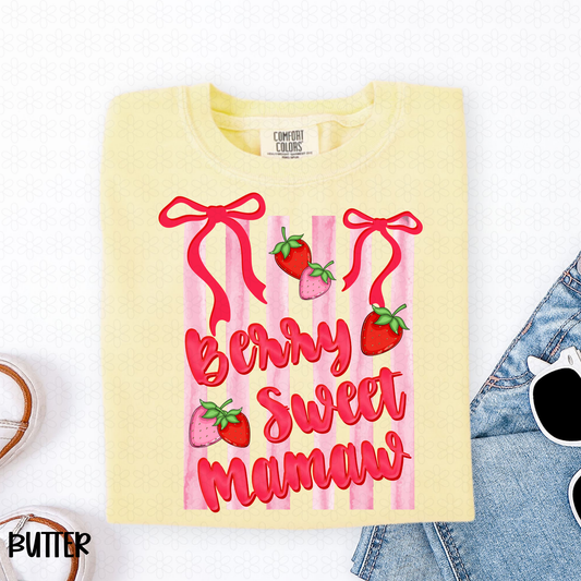Berry Sweet Mamaw Completed Tee