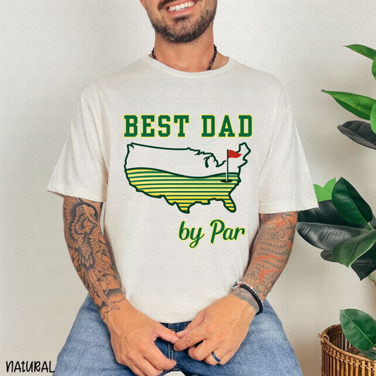 Best Dad By Par Completed Tee