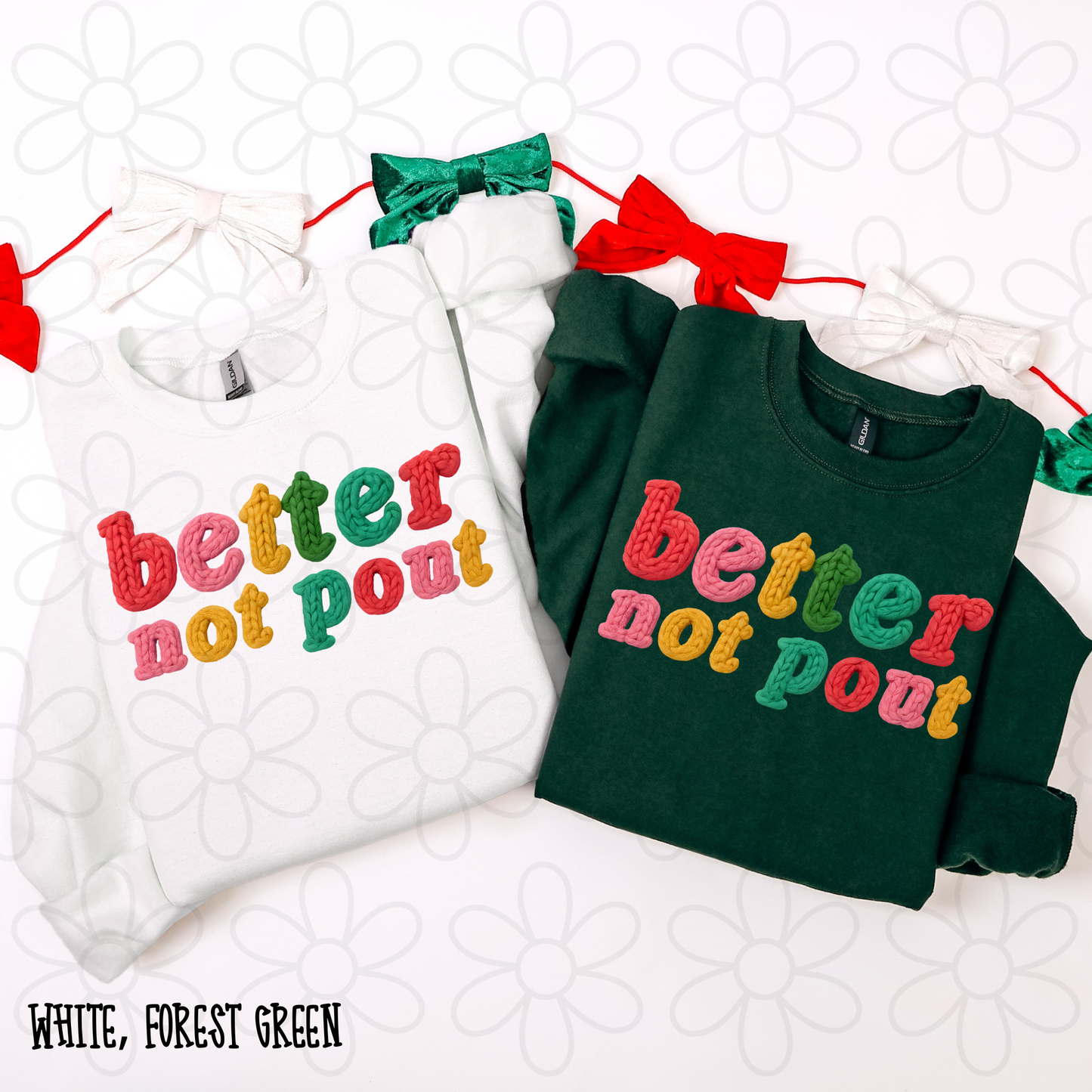 Better Not Pout Completed Tee
