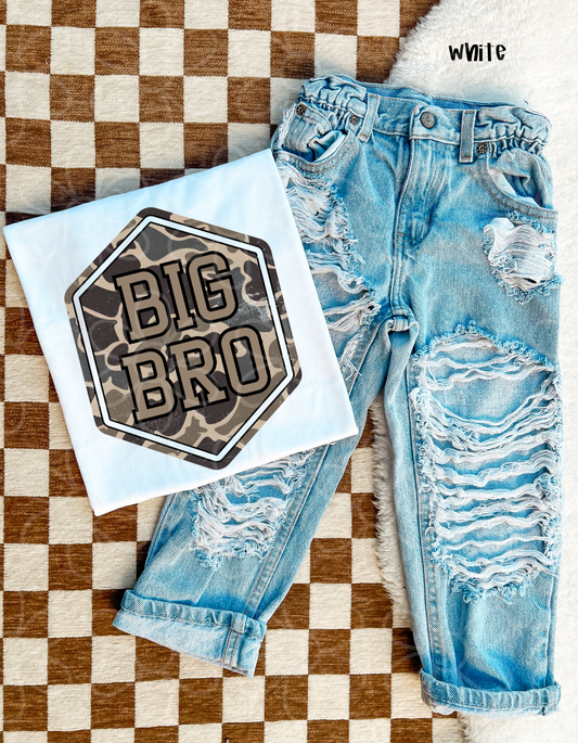 Big Bro Camo Kids Completed Tee