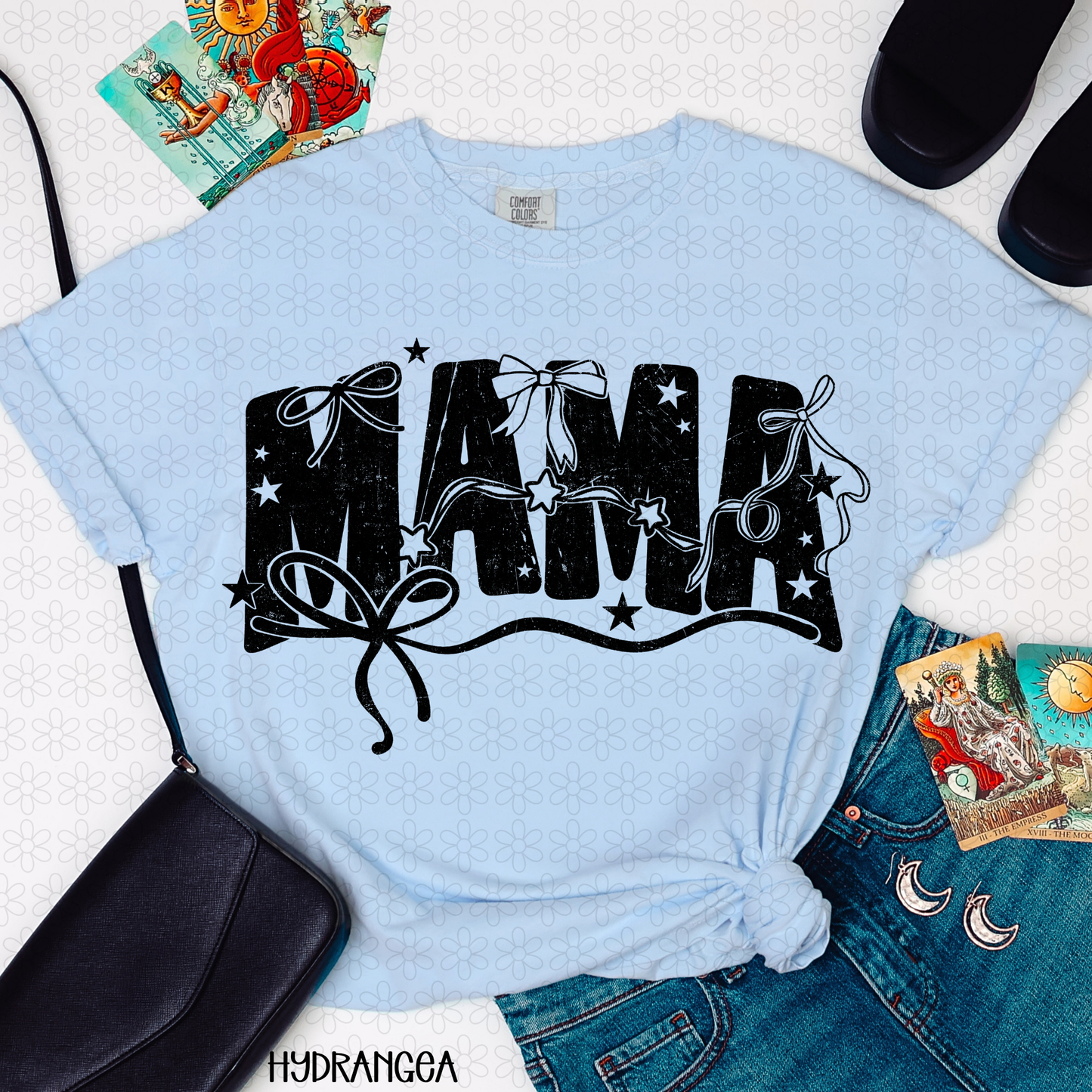 Black Bow Mama Completed Tee