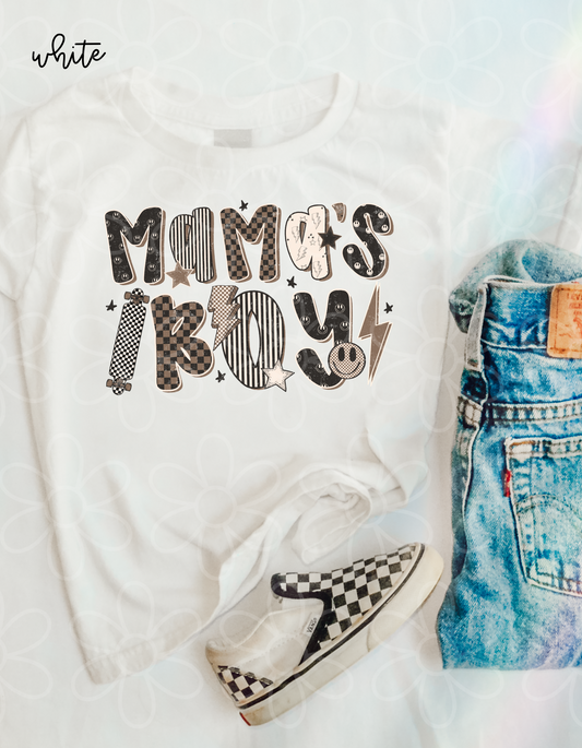 Black & Brown Retro MaMas Boy DTF Transfer