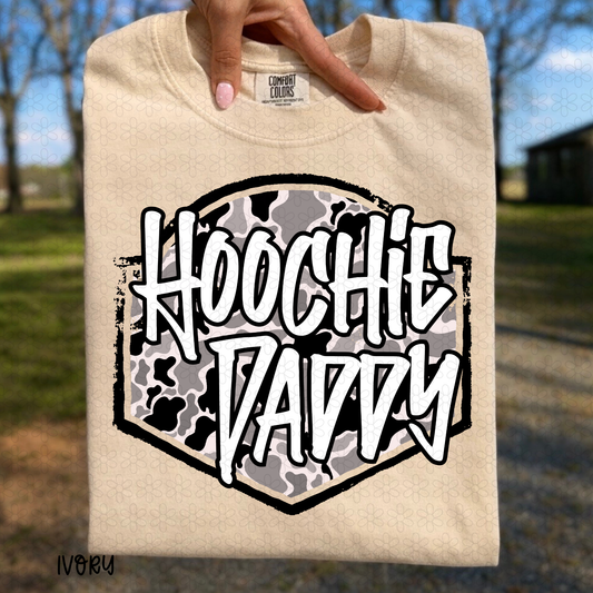 Black Camo Hoochie Daddy Completed Tee