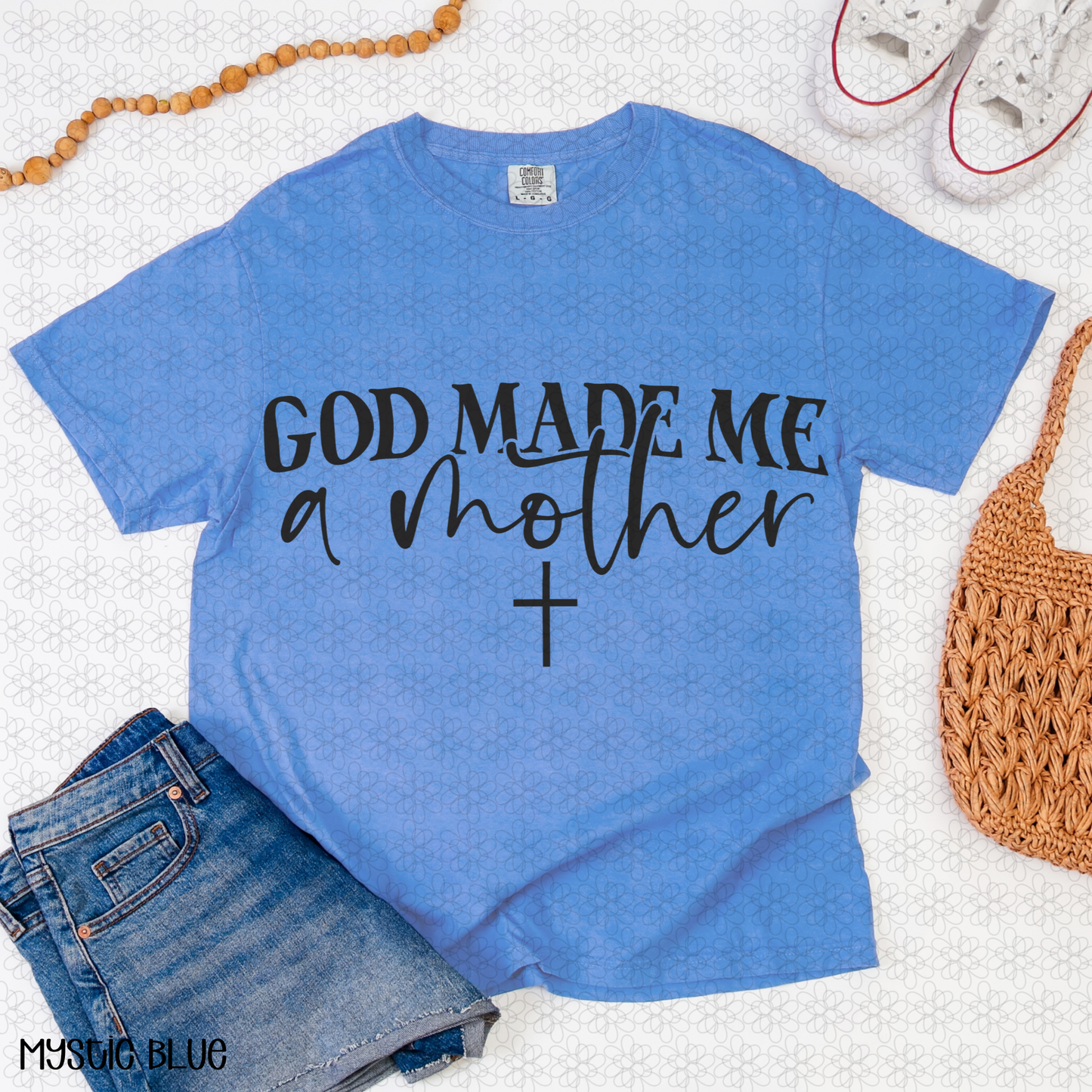 Black God Made Me A Mother Completed Tee