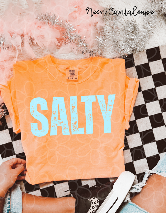 Blue Distressed Salty DTF Transfer