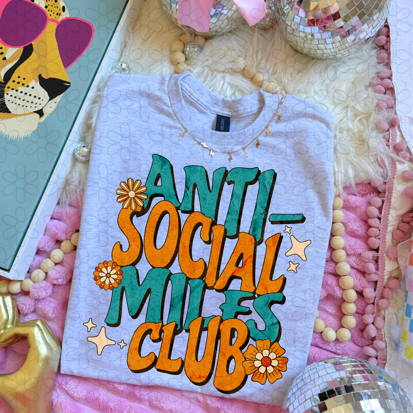 Blue Orange Anti-Social Miles Club Kids Completed Tee